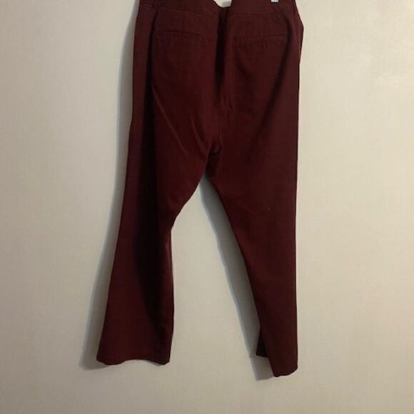Venezia Burgundy flare pants, size 20 - Picture 2 of 3